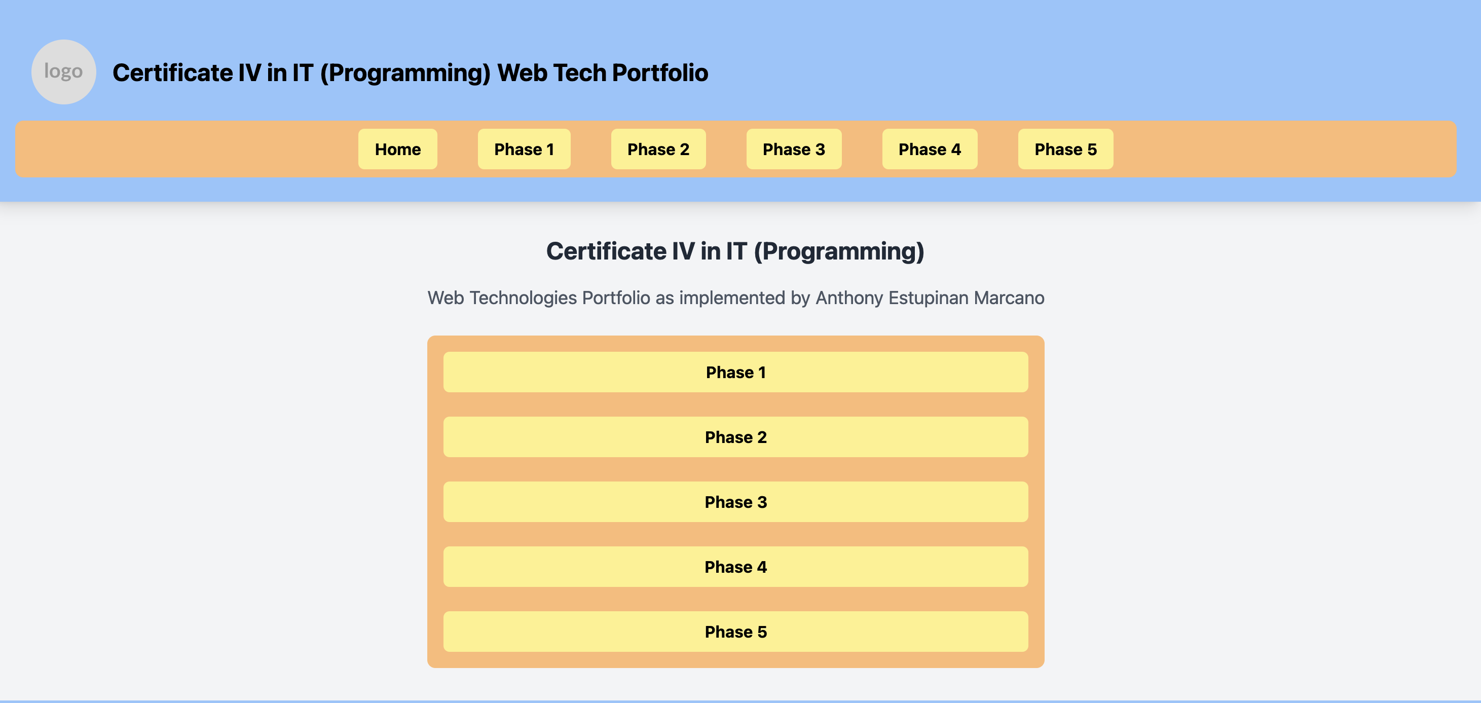 Multi-Phase Website